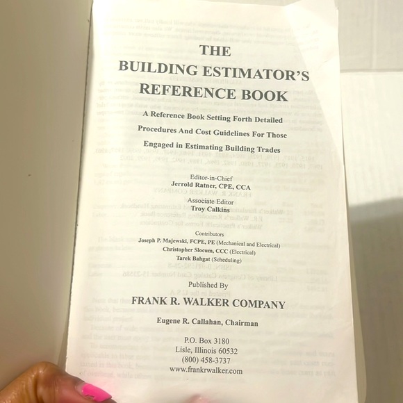 Walker's Building Estimator's Reference Book 28th Edition GUC - Picture 6 of 12